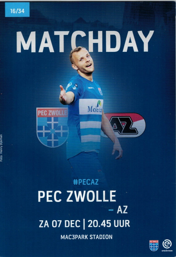 AZ Programma 7-dec-2019 PEC Zwolle uit